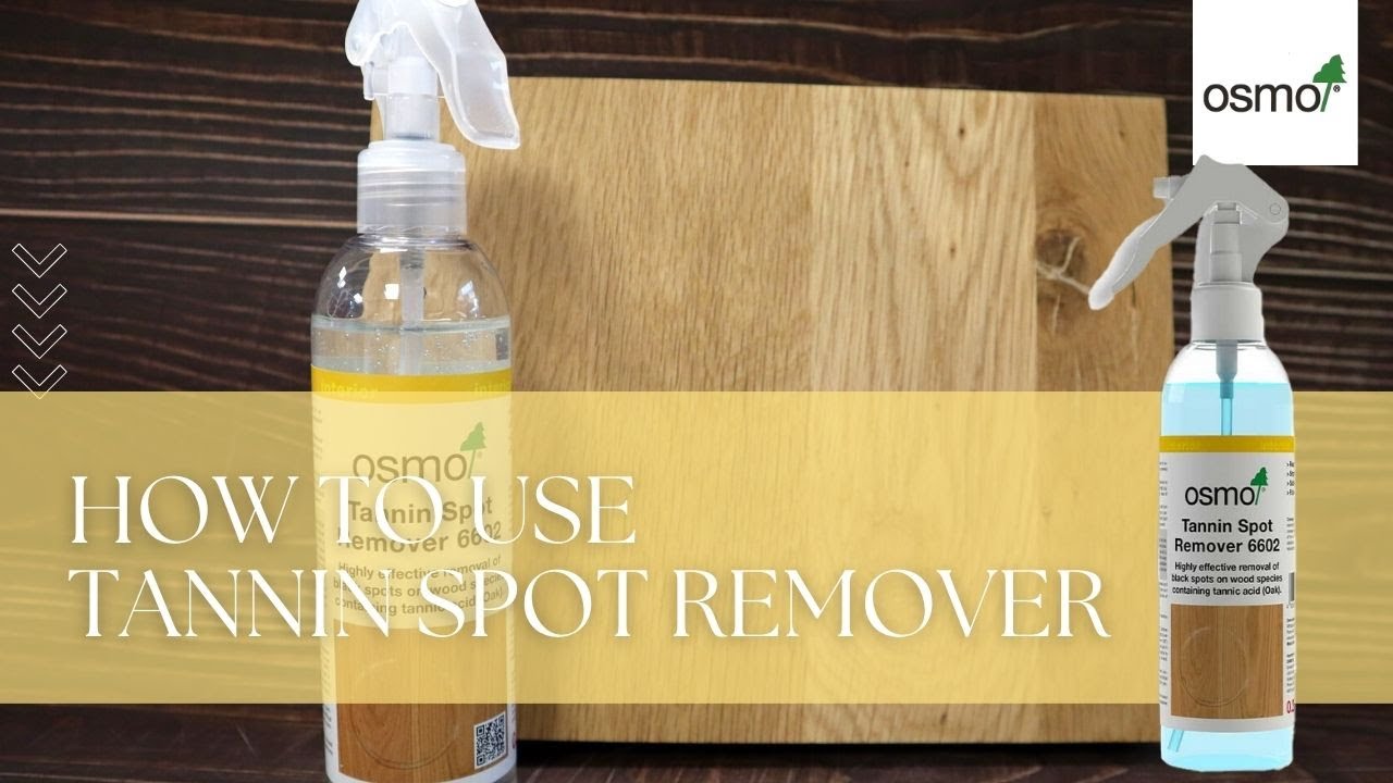 How to Remove Black Spots and Tannin Spots from Wood