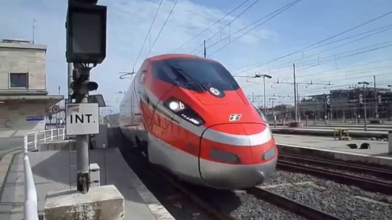 Inaugurazione del Freccia Rossa 1000 a Roma Termini: arrivo + partenza dei due materiali!