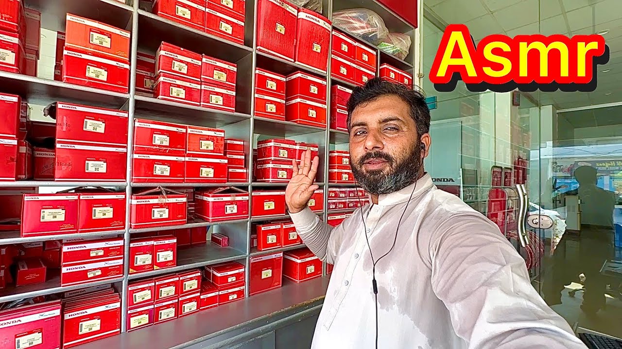 Asmr in spare parts shop and bike’s showroom