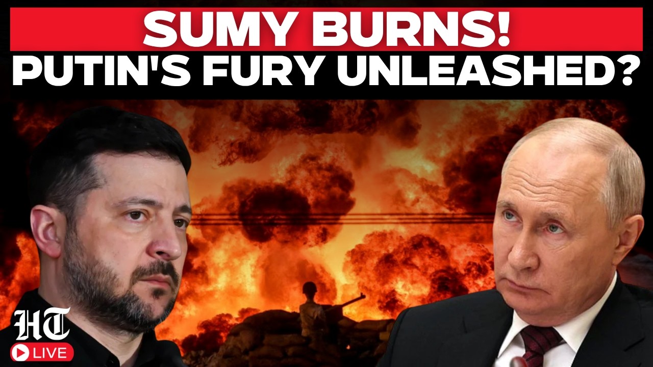 LIVE | Sumy Burns as Zelensky Tests Putin With Strikes on Aircraft Hangars, S-400s and Oil Infra