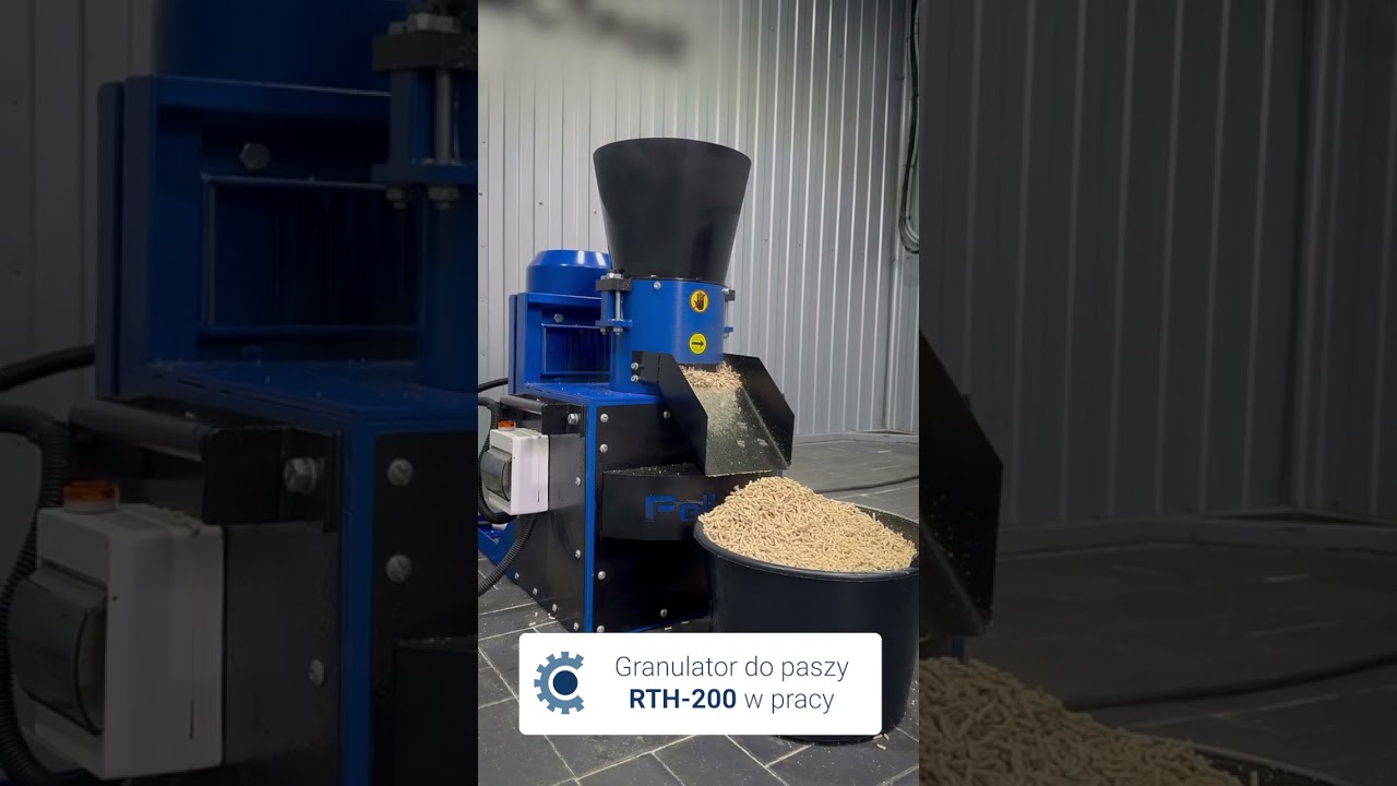 Produkcja granulowanej paszy | Granulator do pasz i pellet RTH-200