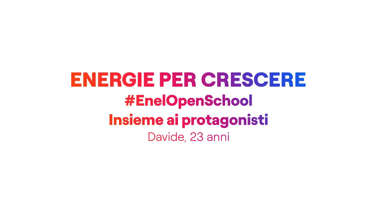 Insieme ai protagonisti di Energie per Crescere: Davide