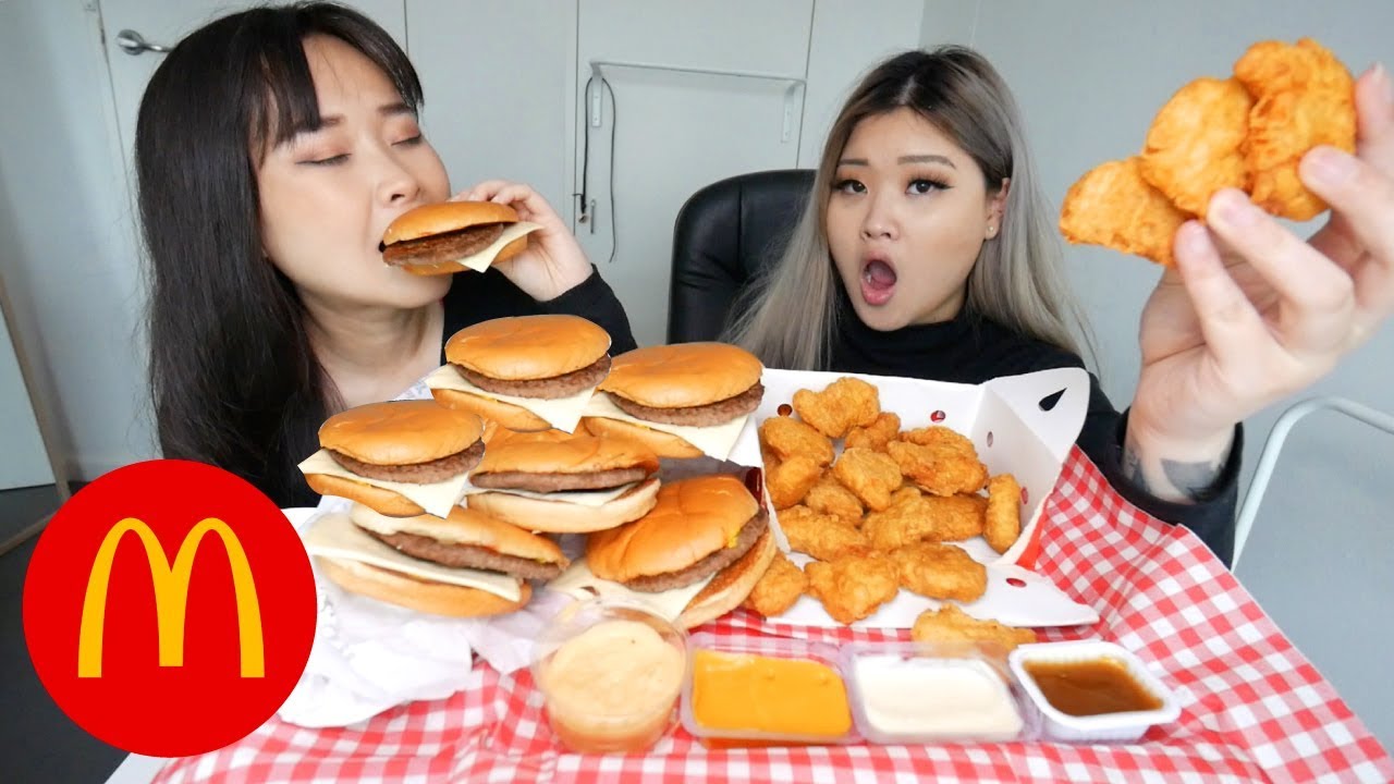 Mcdonalds Mukbang | Chicken Nuggets & Cheeseburgers