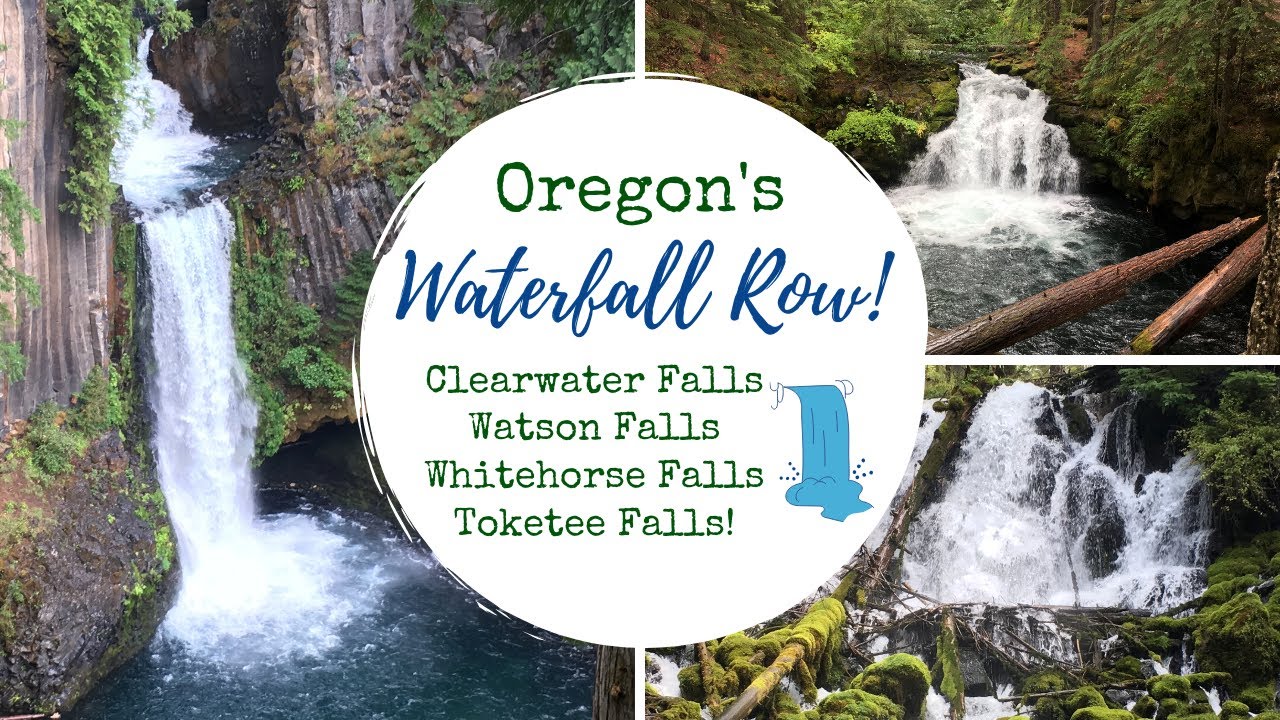 Oregon's Waterfall Row!  A Visit to Clearwater, Watson, Whitehorse & Toketee Falls!