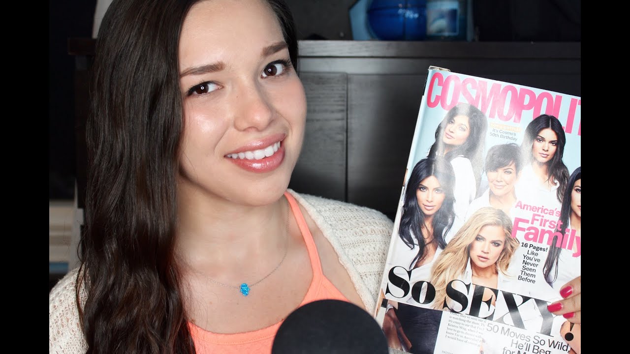 ASMR - Relaxing Magazine Reading ⏐ Whispering, Page Turning