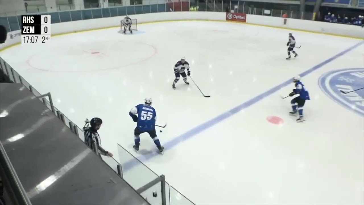 Optibet Hokeja līga. Rīgas HS - HK Zemgale/LBTU. Spēles labākie momenti. (29.01.2026.)