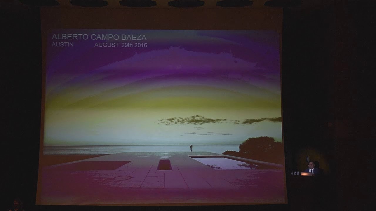 Jessen Lecture: Alberto Campo Baeza, &ldquo;On Intellectual Enjoyment,&rdquo; August 29, 2016