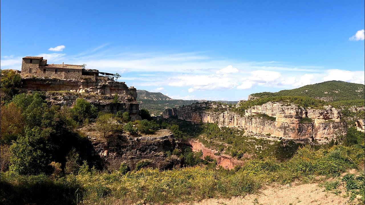 Scenic Mountain Walk Tour Siurana Montsant Spain Ultra HD