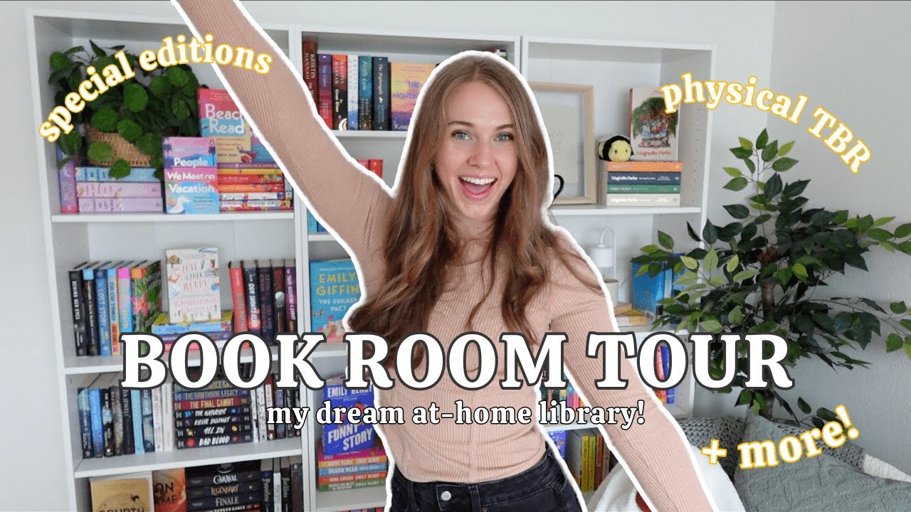 book room tour! 📖✨ bookshelf tour, physical TBR, + more!