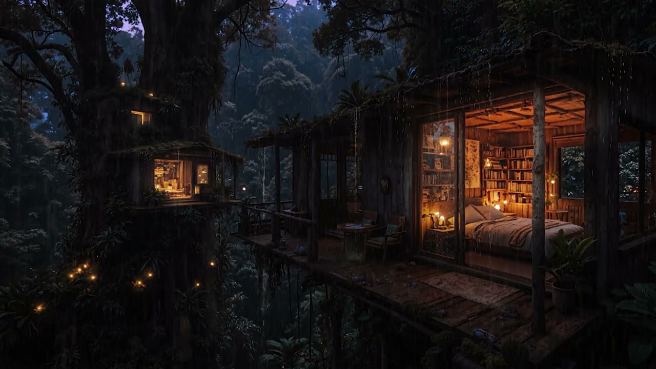 8 Hours of Soft Rain Ambience | Deep Sleep, Yoga & Personal Retreat 🌧️🕯️