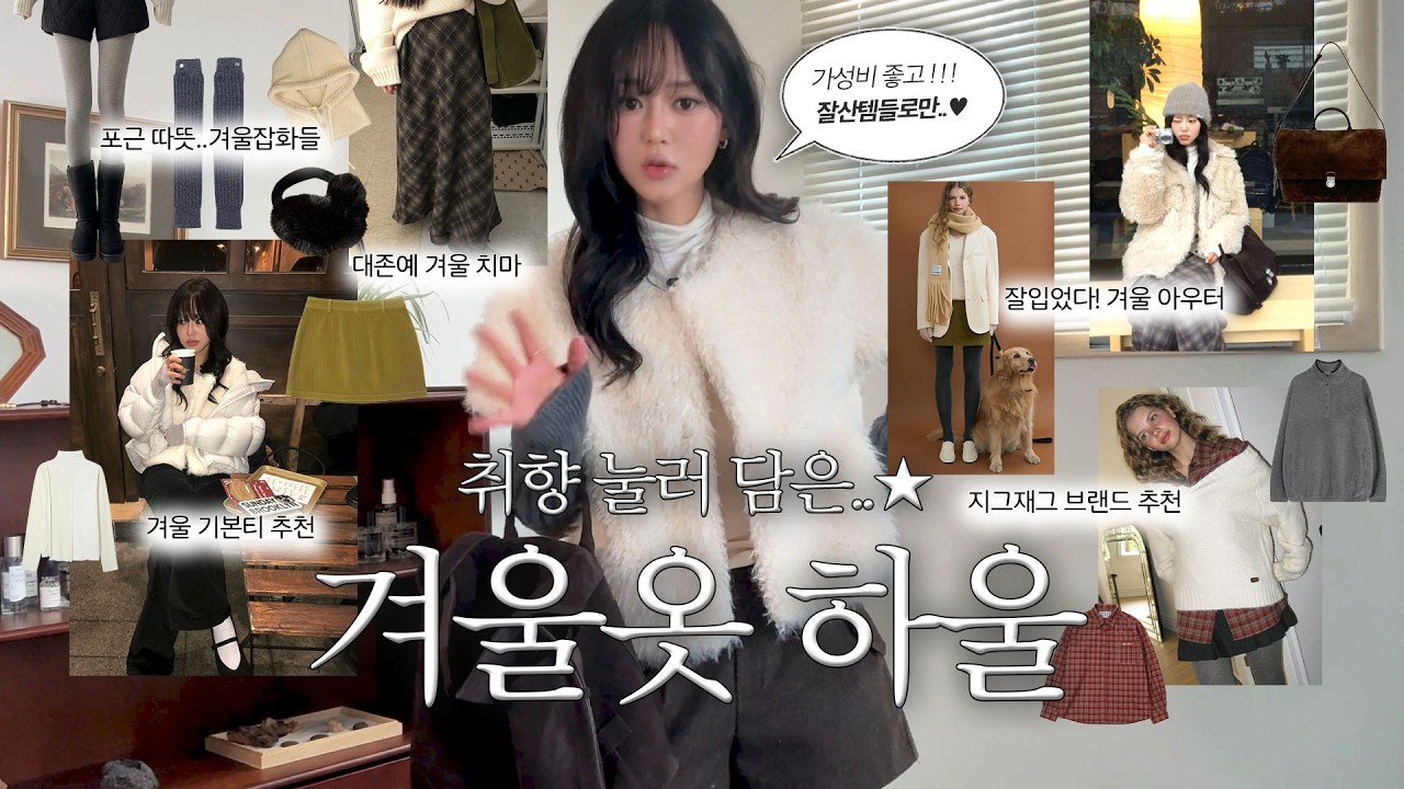겨울옷 잘산템 17가지❄️느좋 겨울코디 쇼핑 하울💸가성비 언박싱부터 핏 예쁜 옷들까지✨패션하울