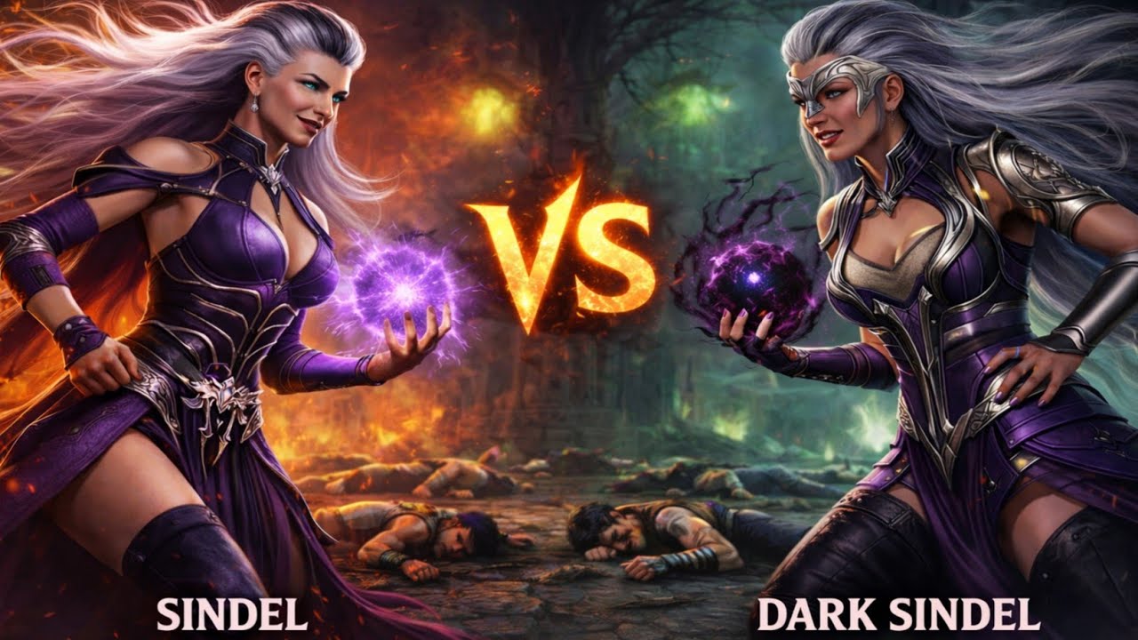 SINDEL VS DARK SINDEL 🔥 Ultimate Queen Battle | Mortal Kombat 1 Epic Showdown