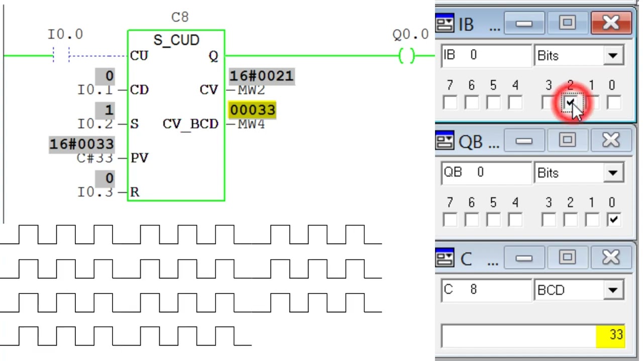 UP-Down Counter in the PLC