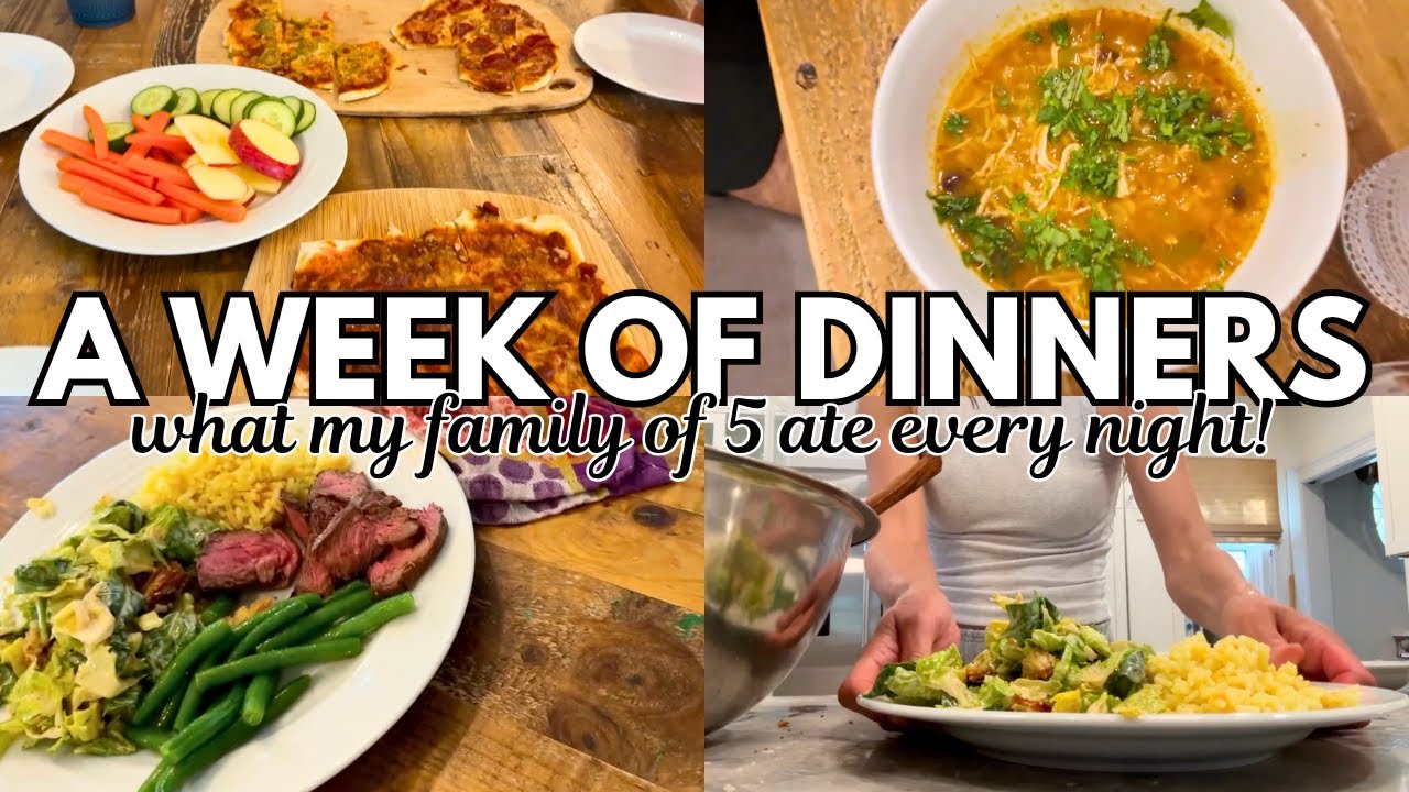 What I Cook for My Family of 5 | 6 Easy & Realistic Dinner Ideas