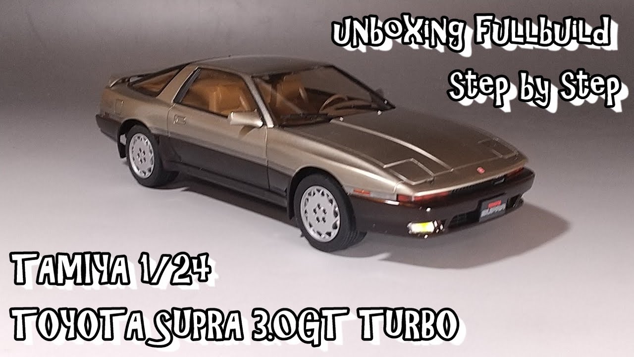 unboxing fullbuild TAMIYA 1/24 TOYOTA SUPRA 3.0GT TURBO scale Car Plastic Model
