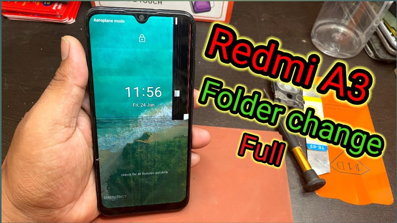 Redmi A3 Folder chenge | Back Panal Opening | How to remove Folder |