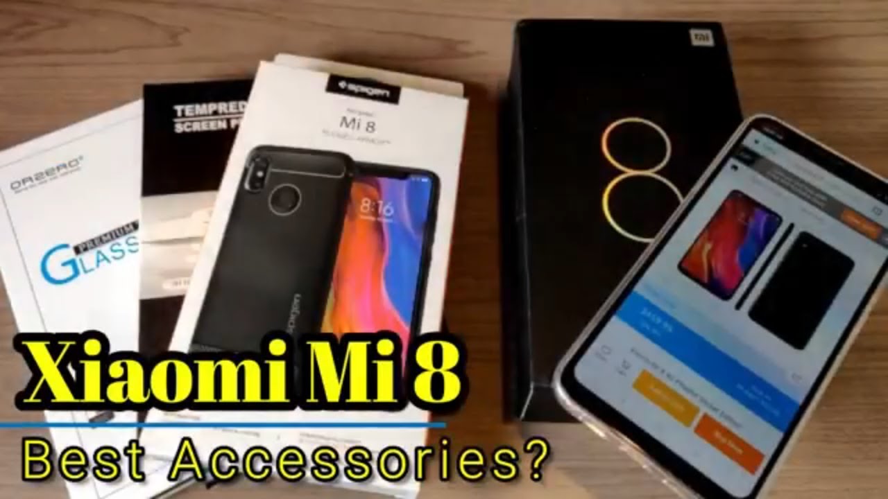 Xiaomi Mi 8 - Top Accessories! (Case and Tempered Glass)