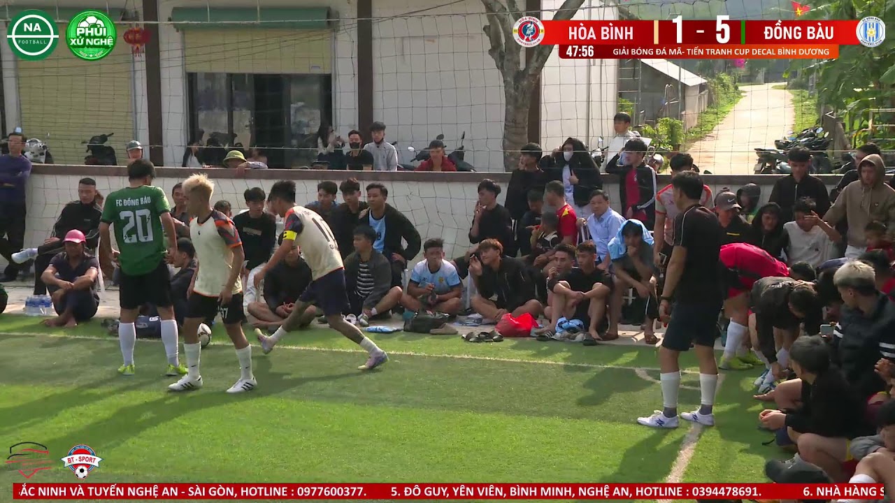 🔴LIVE: HÒA BÌNH🆚 ĐỒNG BÀU⚽GIẢI BÓNG ĐÁ MÃ- TIẾN TRANH CUP DECAL BÌNH DƯƠNG