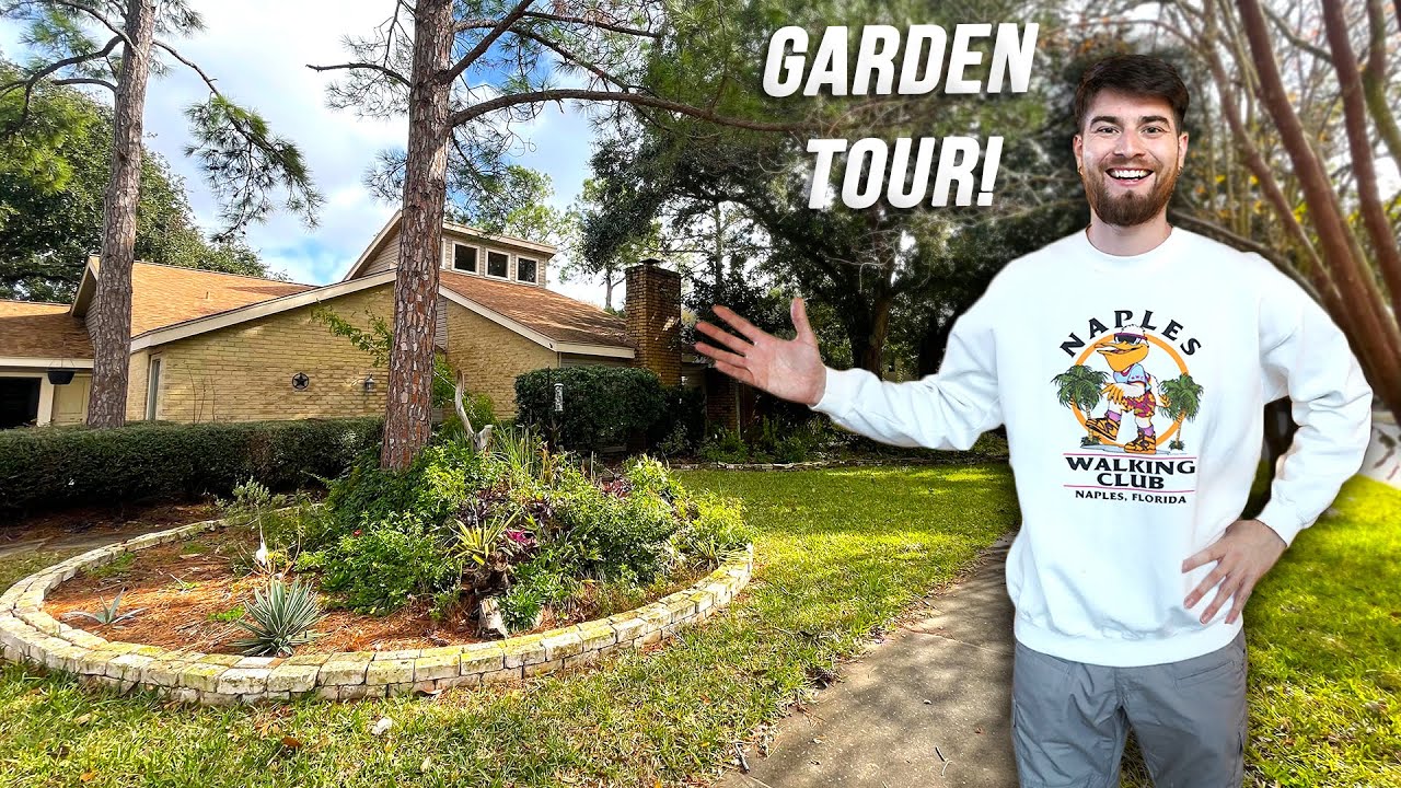 My Entire Front Yard Garden Tour! Native Plants & Pond Update | Zone 9 Houston, Texas