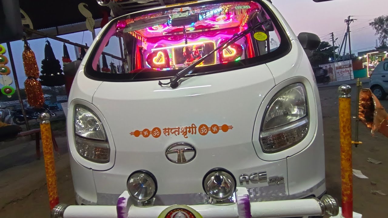 Tata ace zip mini modification | kushan with light decoration #modified #superbody