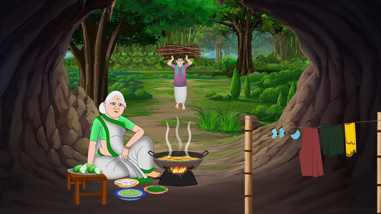 Old Woman's Fate | Hindi Story | Hindi Kahaniya | Moral Stories | cartoon story