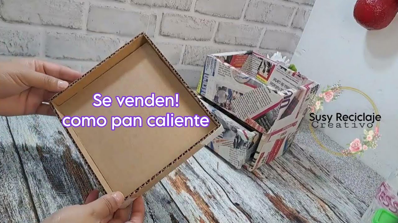Esto es sorprendente 😱 HICE muchas piezas y todas se VENDIERON!! solo use CARTÓN reciclado
