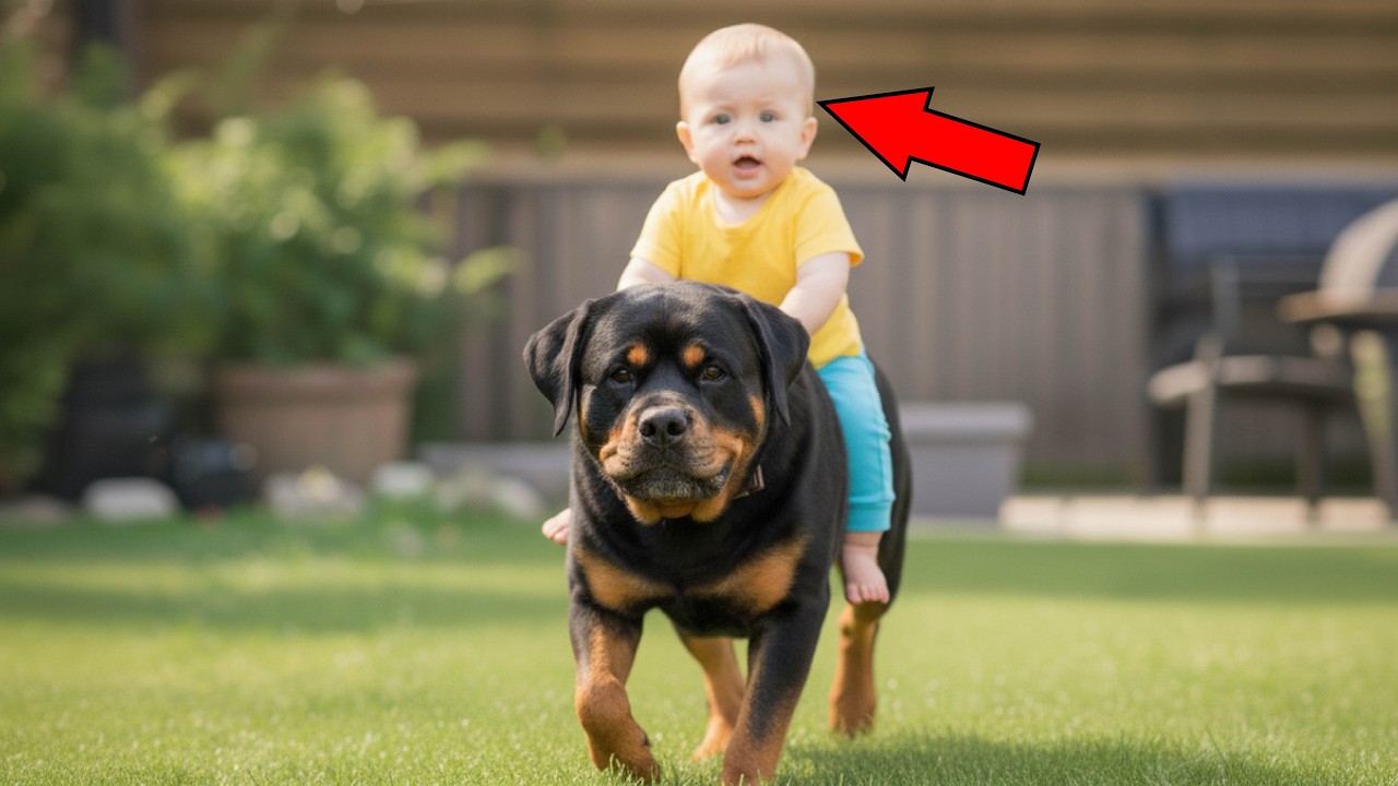Baby Crawled Up To The Big Scary Dog — What The Dog Did Next Made Everyone Cry