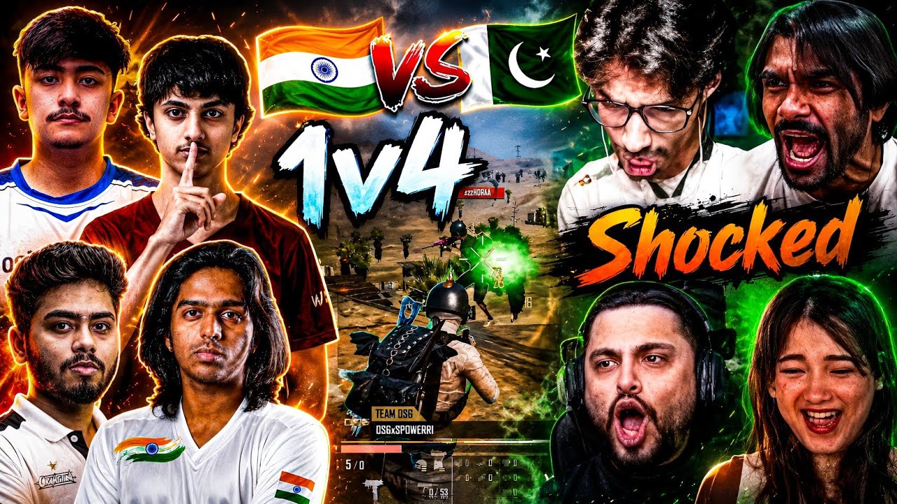 Everyone Shocked😱 GodLike OG On Fire🇮🇳 Destroy 4T In Sec🇵🇰 Spower Shocking 1v4🥵