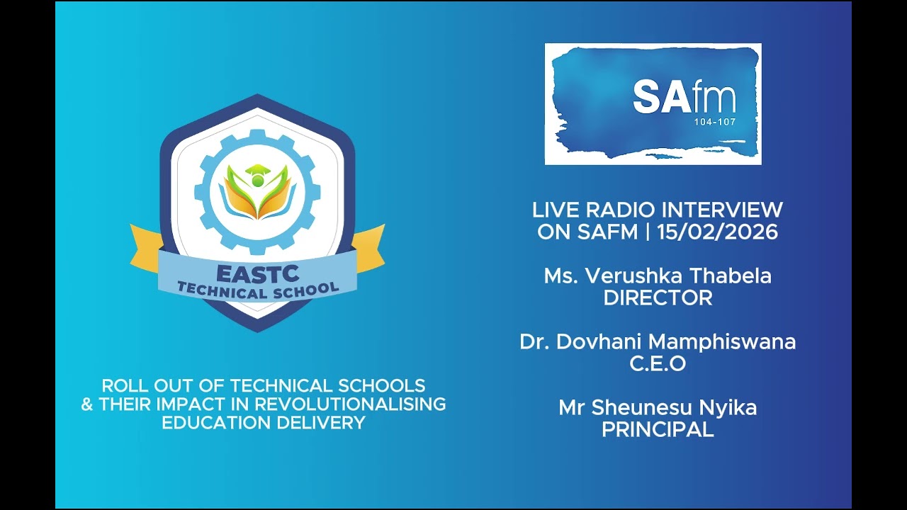 ROLL OUT OF TECHNICAL SKILLS IN SA / RADIO INTERVIEW ON SAFM