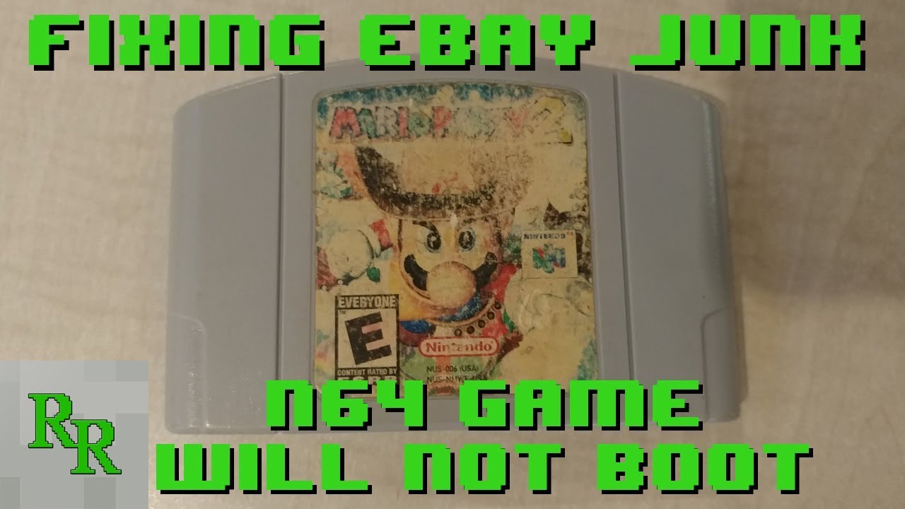 Игра N64 не загружается — Trace Repair — Mario Party 2 — Исправление мусора eBay