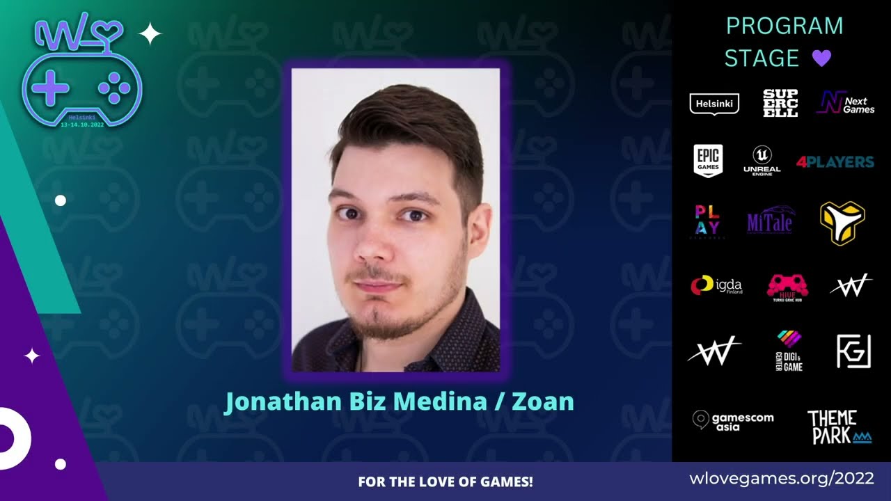 W Love Games Conference 2022 Session by Jonathan Biz Medina, Zoan