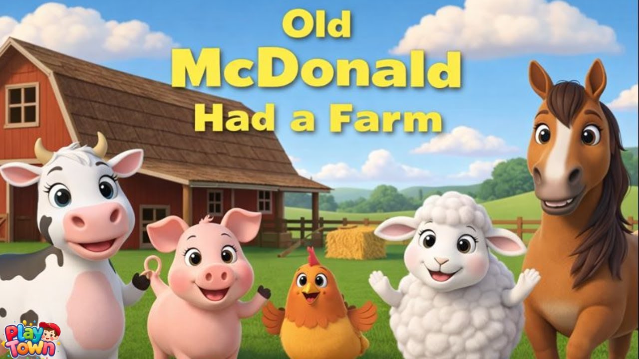 🐮🐔 Old McDonald Had a Farm | Kids Educational Animal Sounds Song 🐑 + more rhymes