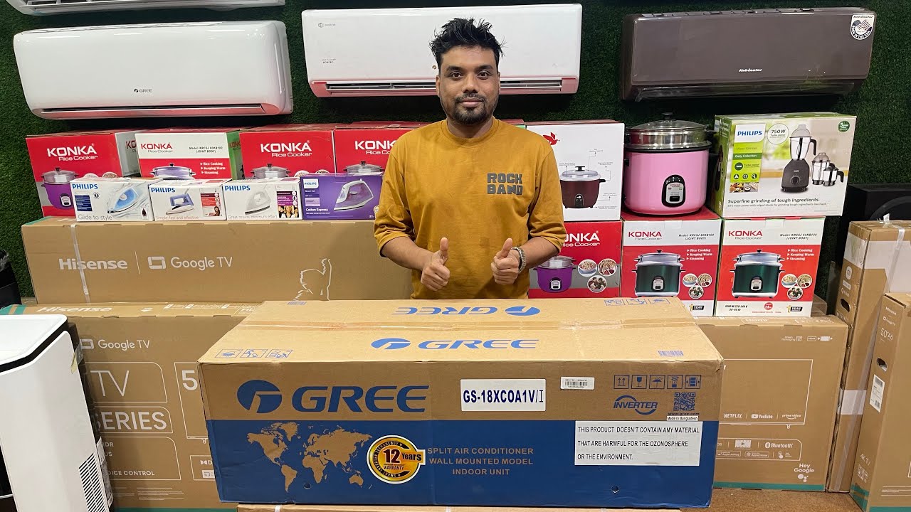 Unboxing Review Gree AC 1.5 Ton GS-18XCOA1V Cosmo Inverter Air Conditioner 2025 Model