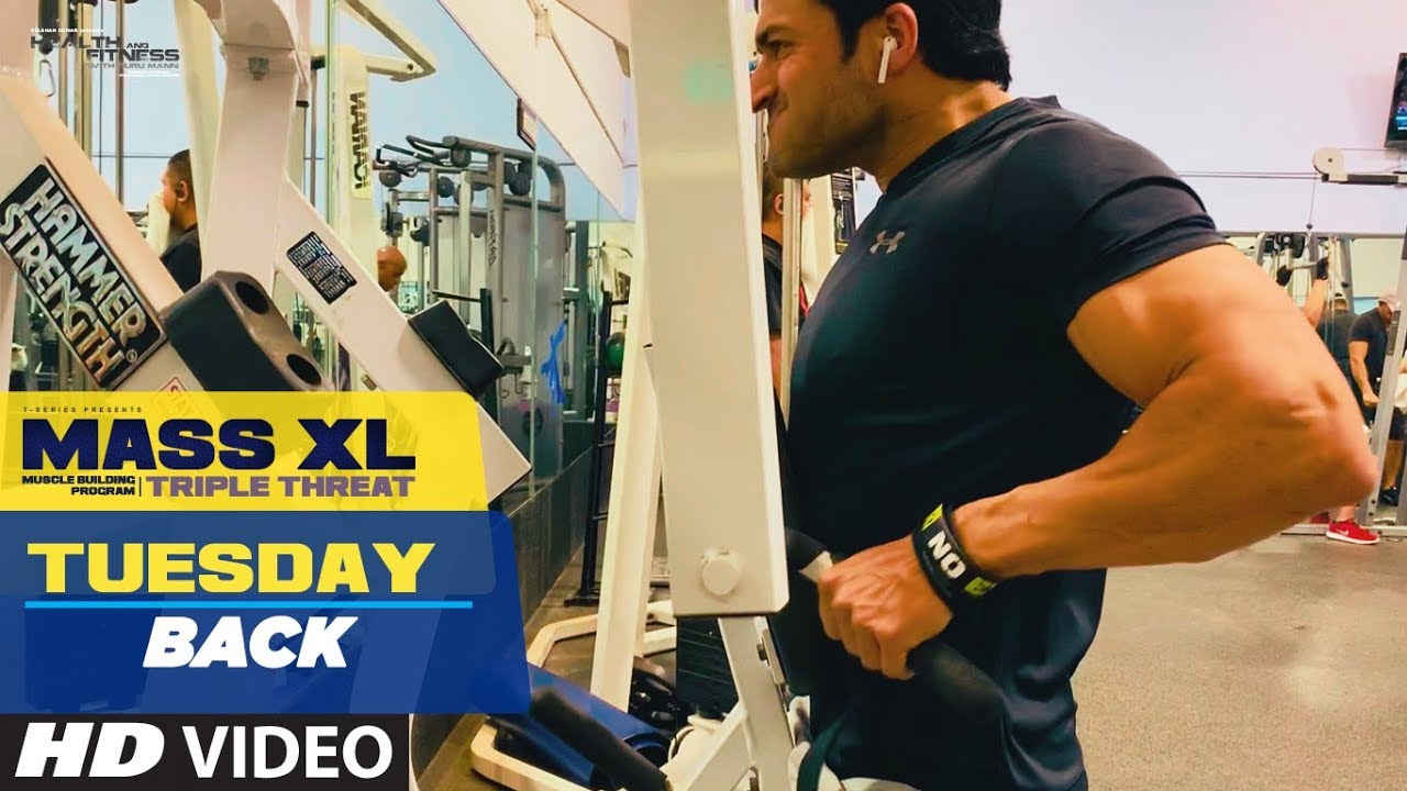Tuesday: Back Exercise - MASS XL - Muscle Building Program by Guru Mann