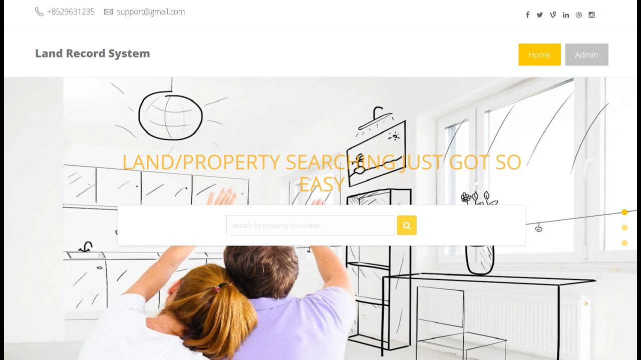 Land Record System Project in PHP with MySQL