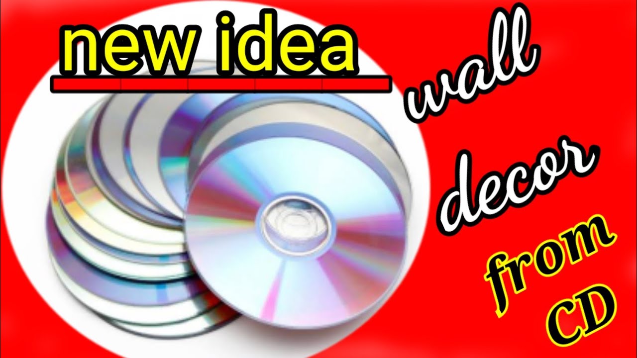 DIY/CD craft/recycle old CD♻️/walldecor from CD/wall hanging planter idea