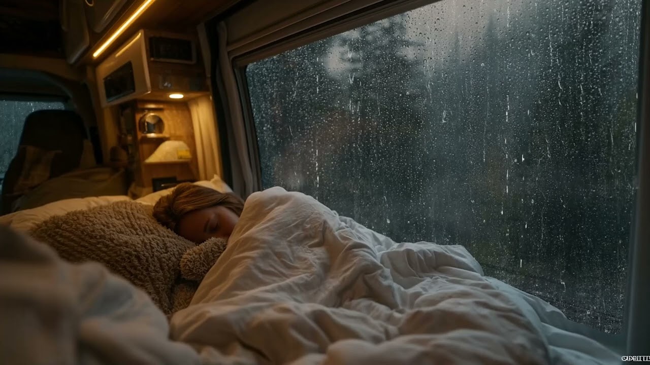Rain & Thunder Sounds | Heavy Storm on Car Window for Deep Sleep & Stress Relief
