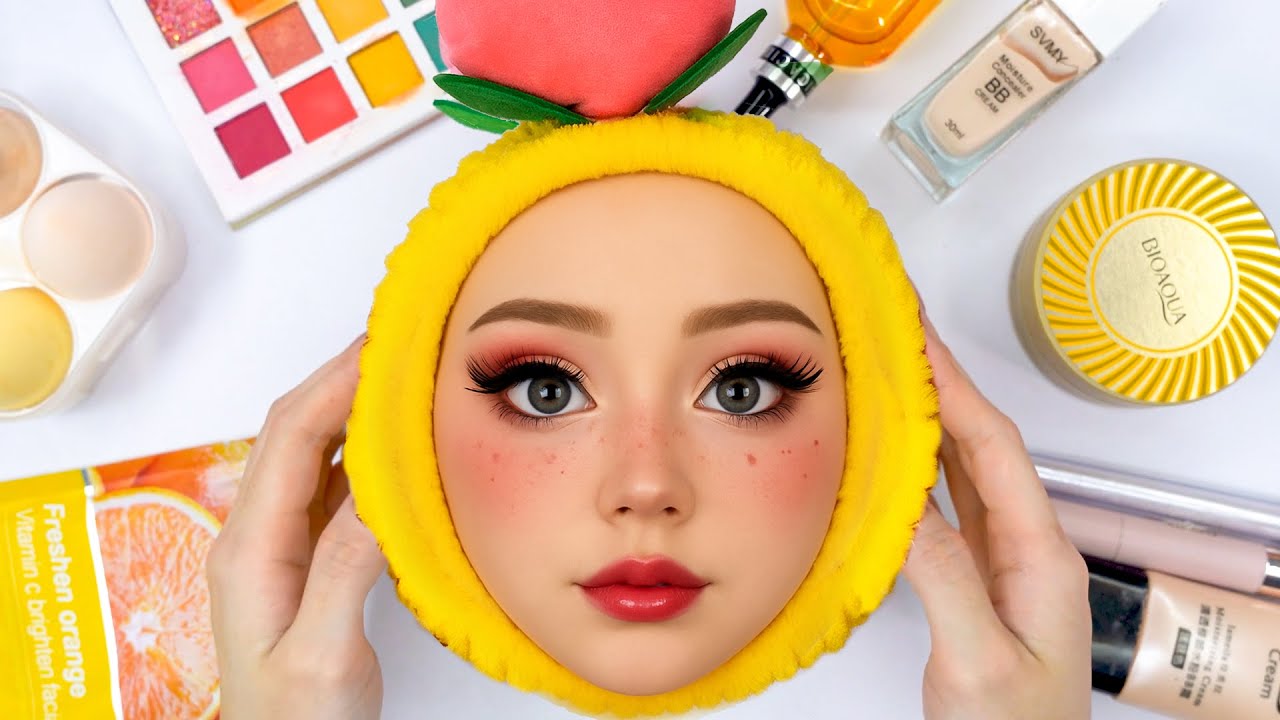 ASMR Watermelon Makeup 🍉 | Messy & Satisfying 💄 (No Talking)