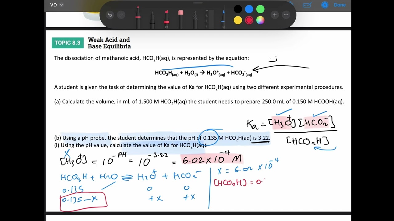 AP Chemistry: 8.3 part 3  ||  Weak Acid and Base Equilibria