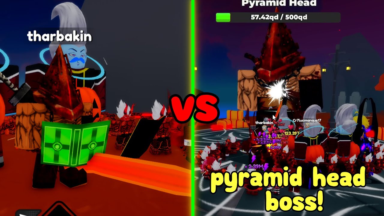 I defeated the Pyramid Head boss! (Anime Strike Simulator)