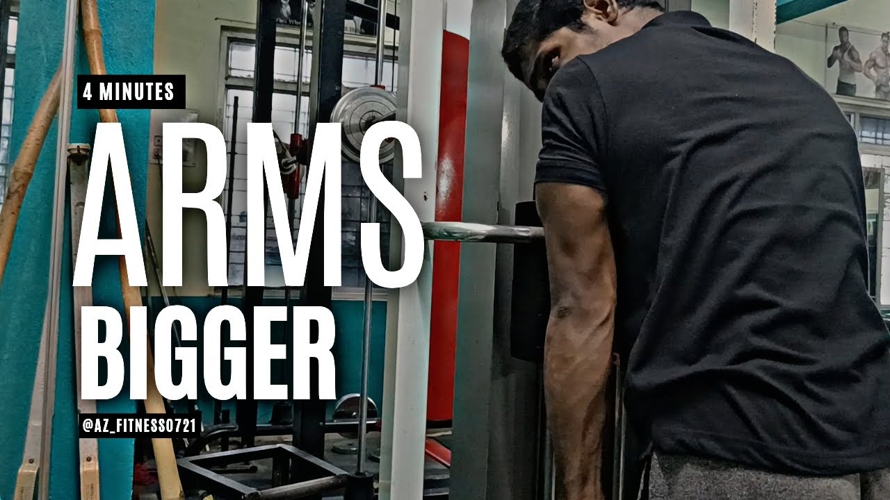 “🔥 4-Min Killer TRICEPS Workout for Big Arms | Gym Motivation 💪 