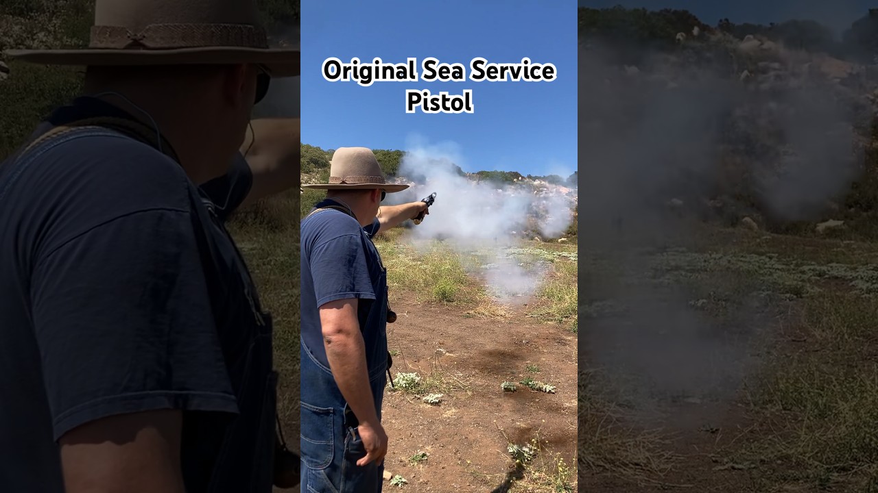 Shooting The Original Sea Service Pistol #blackpowder #flintlock #history