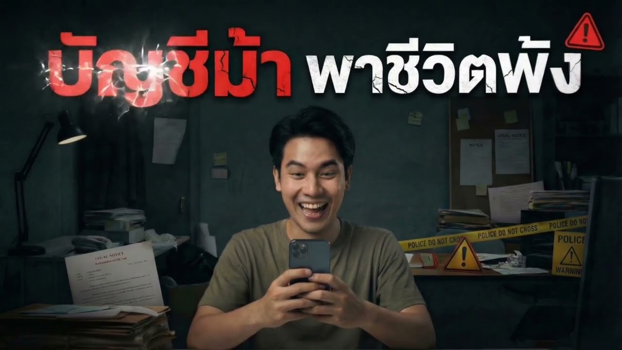 นิยายเตือนใจภัยสังคม | บัญชีม้า พาชิวิตพัง อย่าให้เห็นแค่เงินเล็กน้อยแลกกับการเปิดบัญชีให้ผู้อื่น