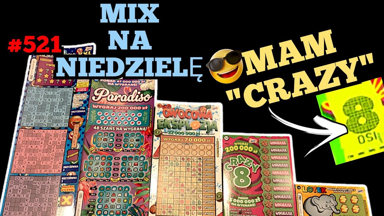 Zdrapki Lotto🎲521 NIEDZIELNY MIX Z WYGRANYMI❗ MAM 8️⃣ i nie tylko☺️Zdrapki czasochłonne😊#win#wygrana