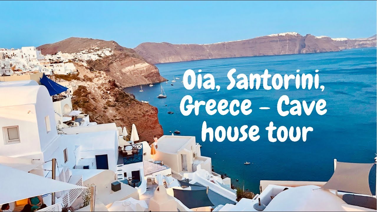 Traditional cave house with Magnificent view in Oia, Santorini, Greece