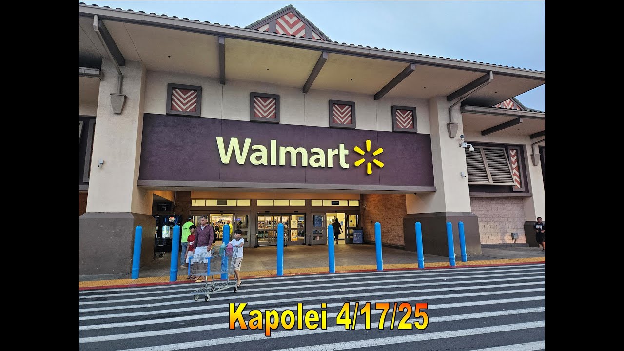 [4K] Walmart at Kapolei on 4/17/25 in Oahu, Hawaii #walmart #walmartfinds #walmartoffers