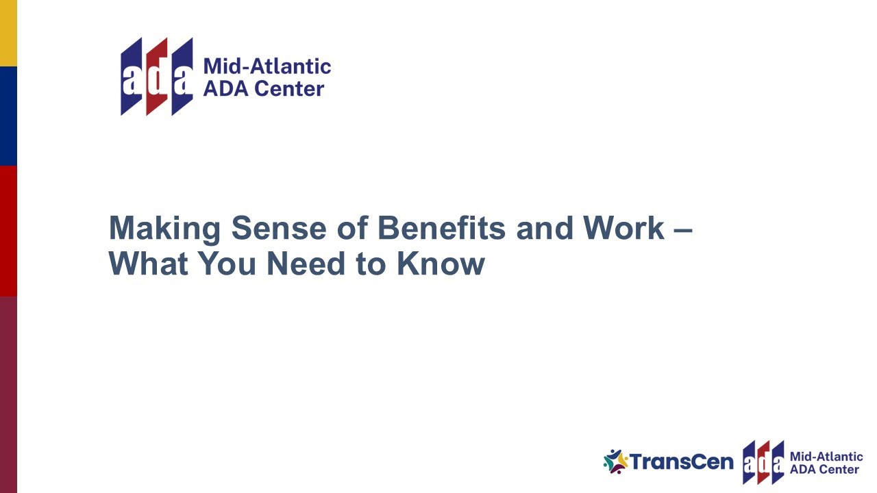 Making Sense of Benefits and Work