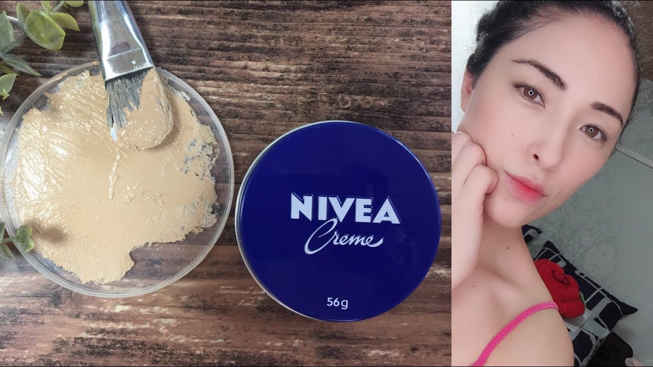 MISTURA COM CREME NIVEA:BASE DE ALTA COBERTURA SEM USAR BASE elimina linhas de express&otilde;es e manchas