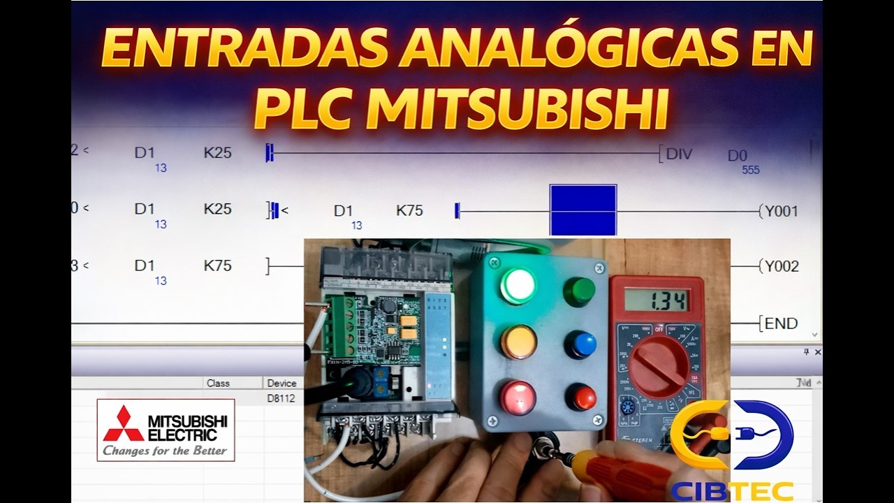 Entradas analógicas en PLC Mitsubishi