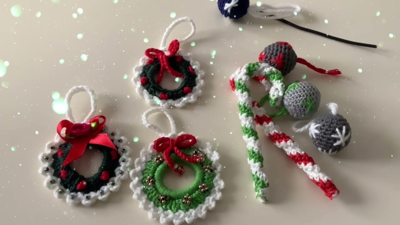 Amigurumi yılbaşı ağacı süsleri   #yeniyılsüsü#dekoratif/ wreath ornament  tutorial
